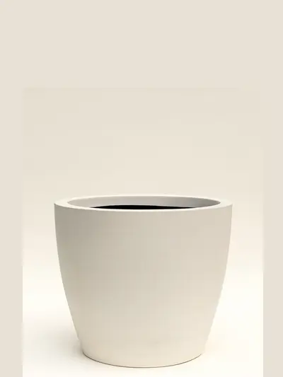 Manolya Beton Saksı No 2 Ø28cm Beyaz -  Saksilar - Lalezar Botanik